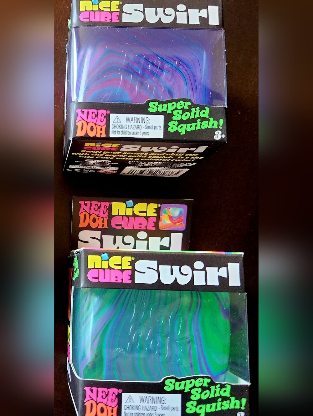 Lot of NEW Schylling Needoh Nice Cubes Swirl